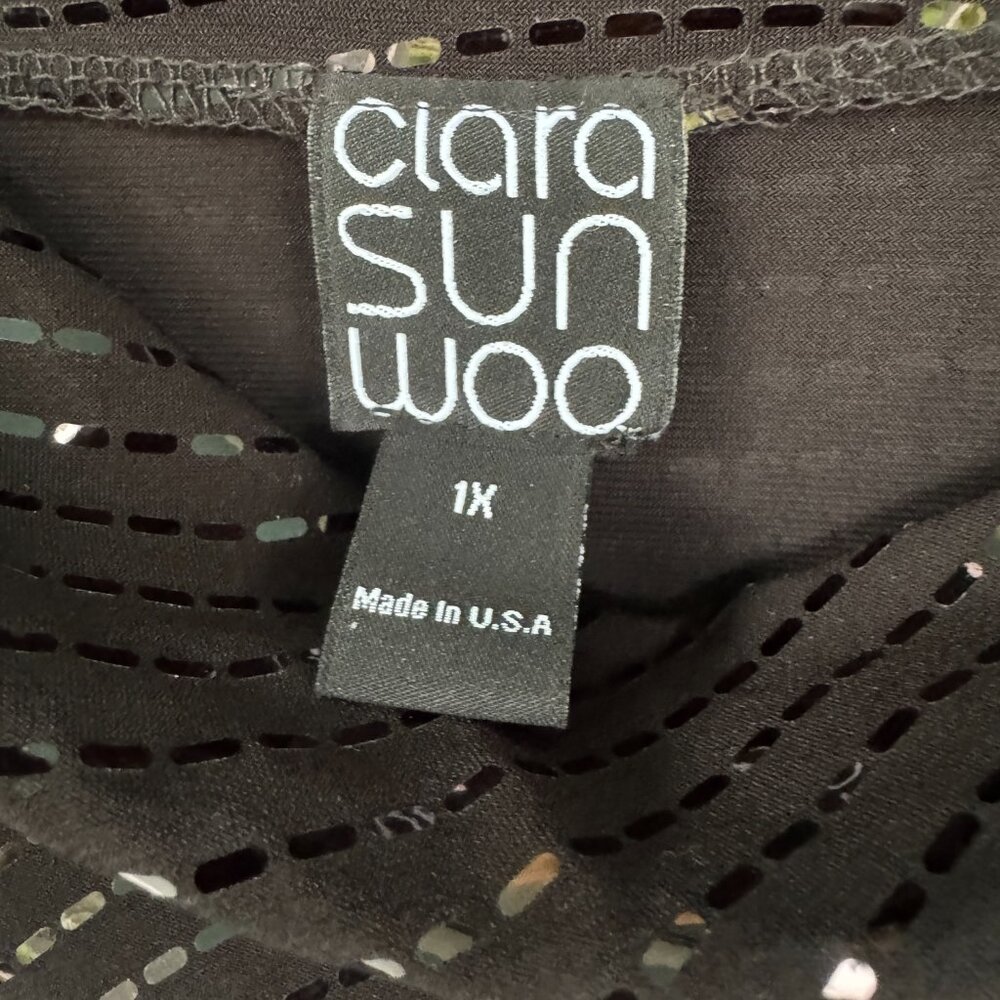 Clara Sun Woo Drape Neck Pullover Blouse NWT - Picture 3 of 4
